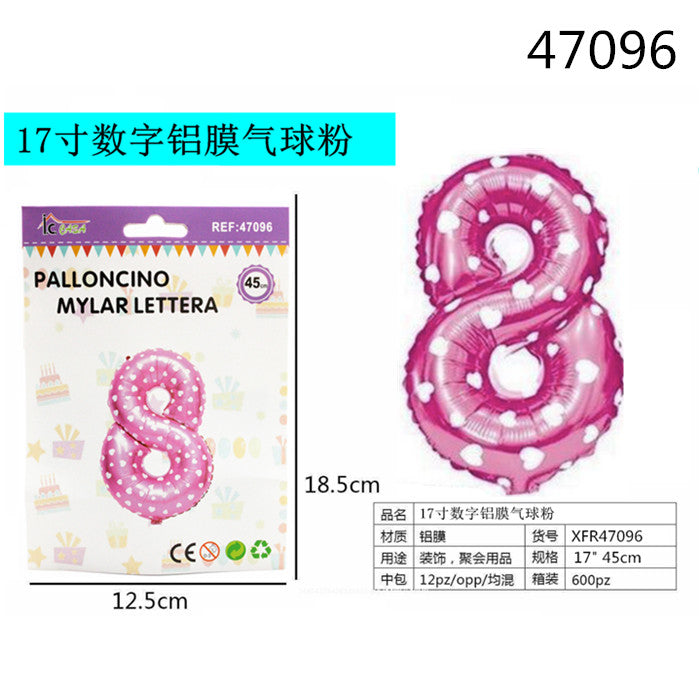 XFR47096 PALLONCINO MYLAR ROSA