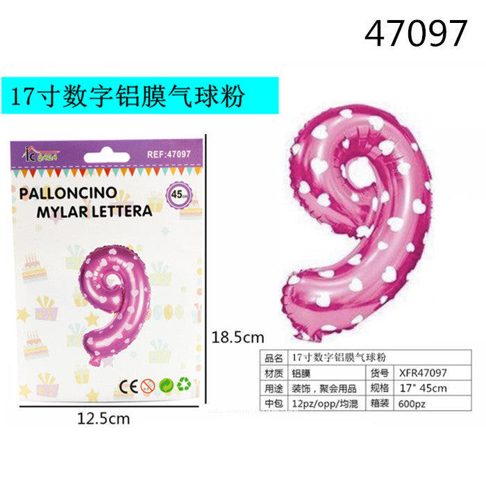 XFR47097 PALLONCINO MYLAR ROSA