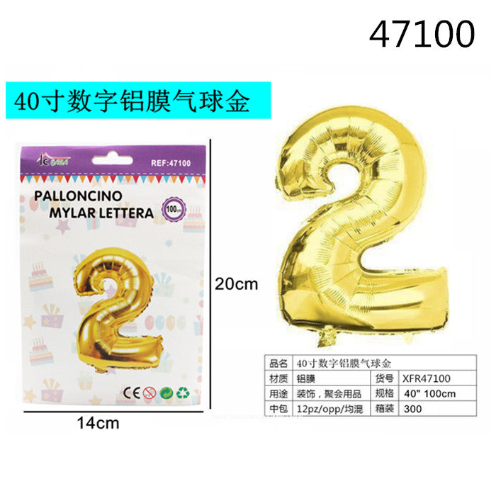 XFR47100 PALLONCINO MYLAR ORO
