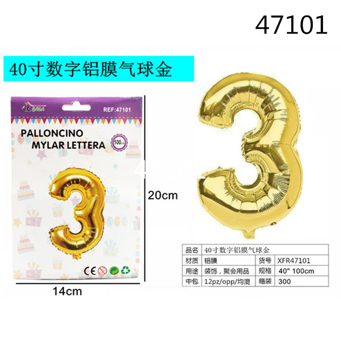 XFR47101 PALLONCINO MYLAR ORO