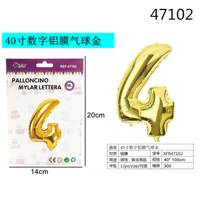 XFR47102 PALLONCINO MYLAR ORO