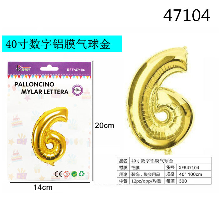 XFR47104 PALLONCINO MYLAR ORO