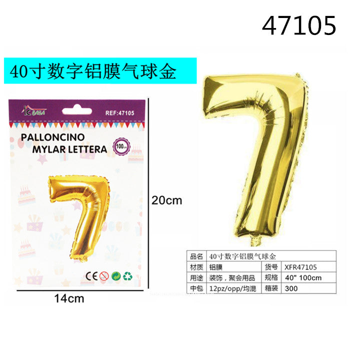 XFR47105 PALLONCINO MYLAR ORO