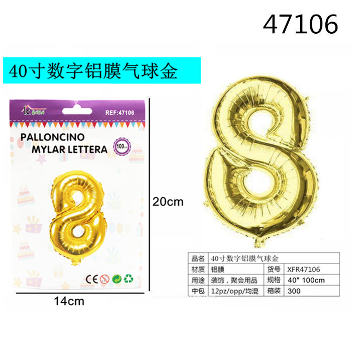 XFR47106 PALLONCINO MYLAR ORO