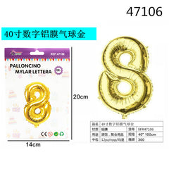 XFR47106 PALLONCINO MYLAR ORO