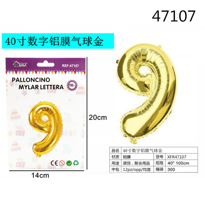 XFR47107 PALLONCINO MYLAR ORO