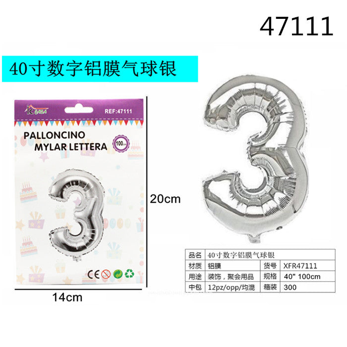 XFR47111 PALLONCINO MYLAR ARGENTO