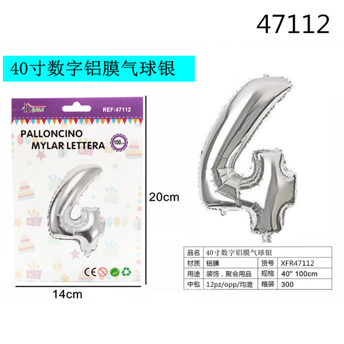 XFR47112 PALLONCINO MYLAR ARGENTO