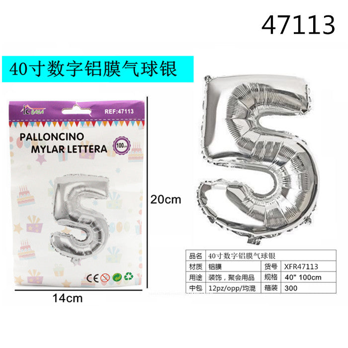 XFR47113 PALLONCINO MYLAR ARGENTO