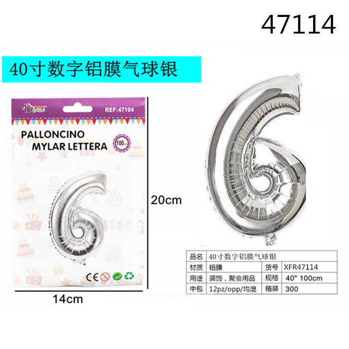 XFR47114 PALLONCINO MYLAR ARGENTO