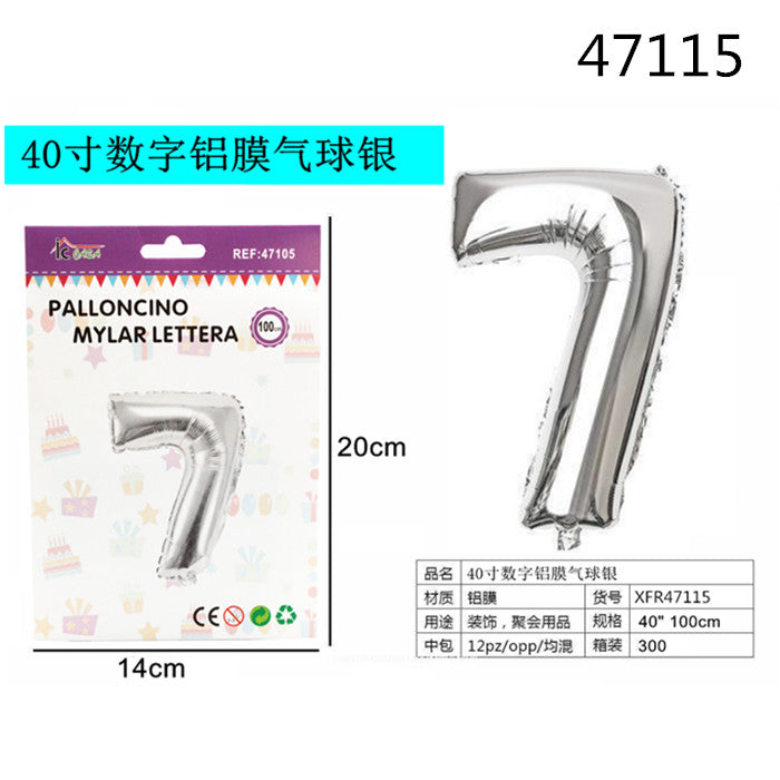 XFR47115 PALLONCINO MYLAR ARGENTO