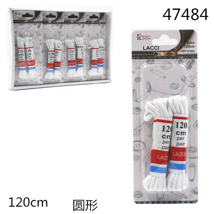 XFR47484 LACCI SCARPE 120CM BIANCO