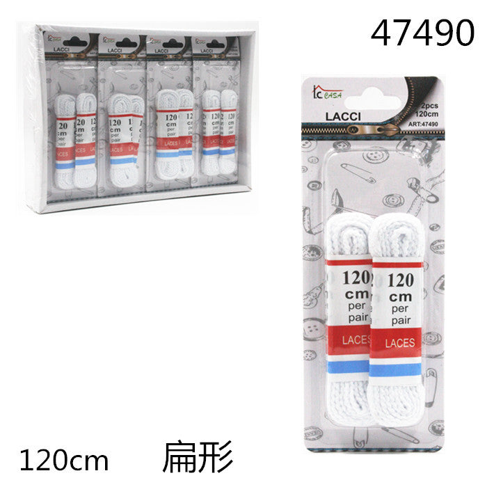 XFR47490 LACCI SCARPE 120CM BIANCO