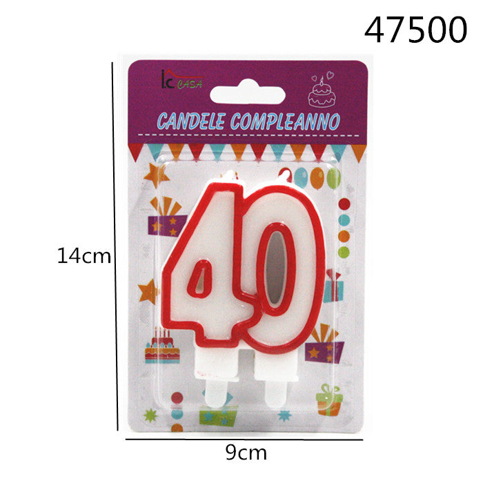 XFR47500 CANDELA COMPLEANNO N.40