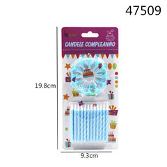 XFR47509 CANDELE COMPLEANNO AZZURRO 24PZ