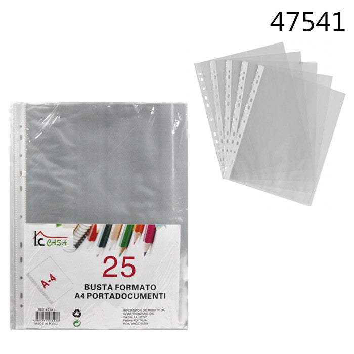 XFR47541 25 BUSTA FORMATO A4 PORTADOCUMENTI