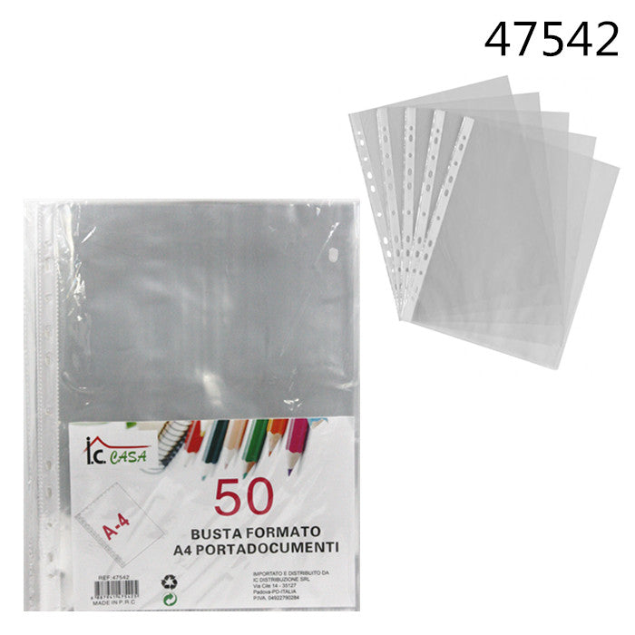 XFR47542 50 BUSTA FORMATO A4 PORTADOCUMENTI