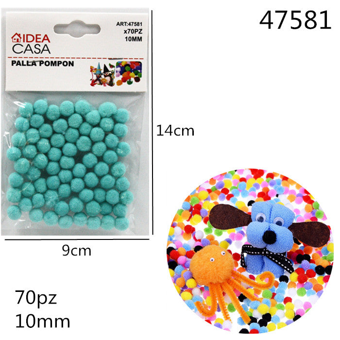 XFR47581 PALLA POMPON BLU MARINO 10MM 70PZ