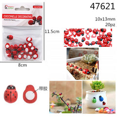 XFR47621 COCCINELLE DECORATIVE 10*13MM 20PZ