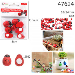 XFR47624 COCCINELLE DECORATIVE 18*24MM 8PZ