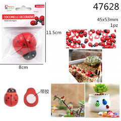 XFR47628 COCCINELLE DECORATIVE 45*53MM 1PZ