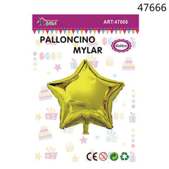 XFR47666 PALLONCINO MYLAR STELLA ORO