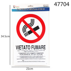 XFR47704 CARTELLO 20X30CM VIETATO FUMARE