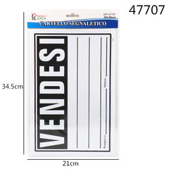 XFR47707 CARTELLO 20X30CM
