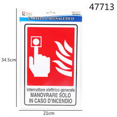 XFR47713 CARTELLO 20X30CM