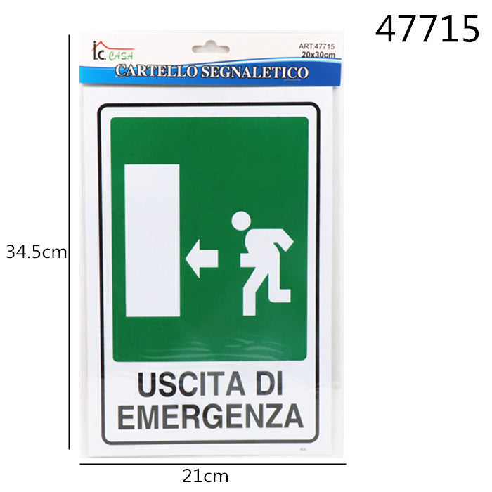 XFR47715 CARTELLO 20X30CM