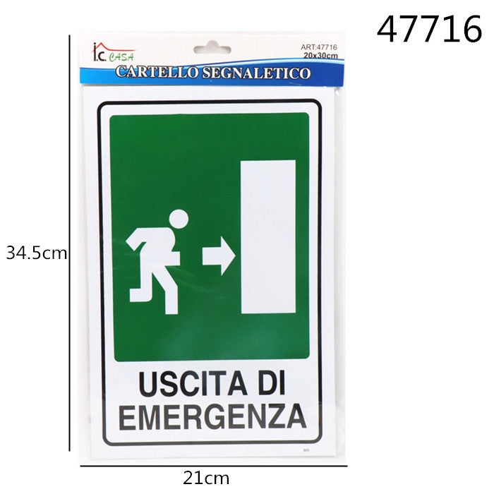 XFR47716 CARTELLO 20X30CM