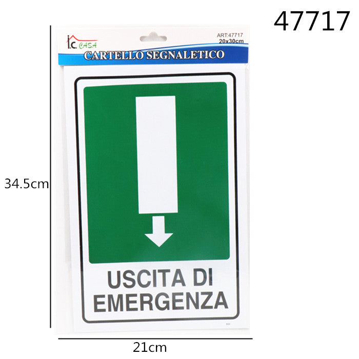 XFR47717 CARTELLO 20X30CM