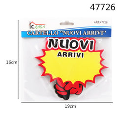 XFR47726 CARTELLINA NUOVI ARRIVI