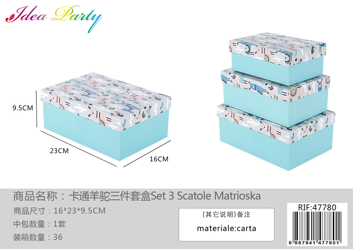 **XFR47780 SET SCATOLE 3PZ