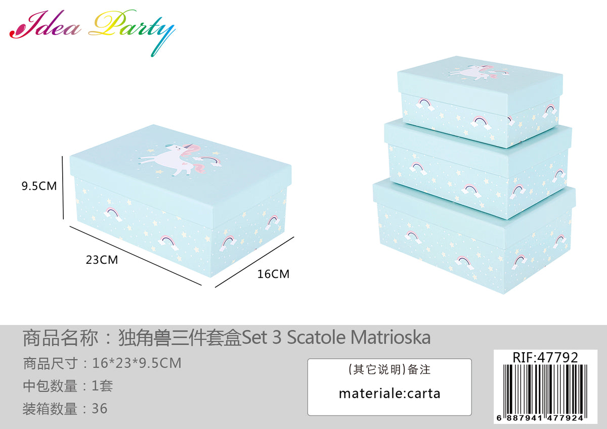 **XFR47792 SET SCATOLE 3PZ
