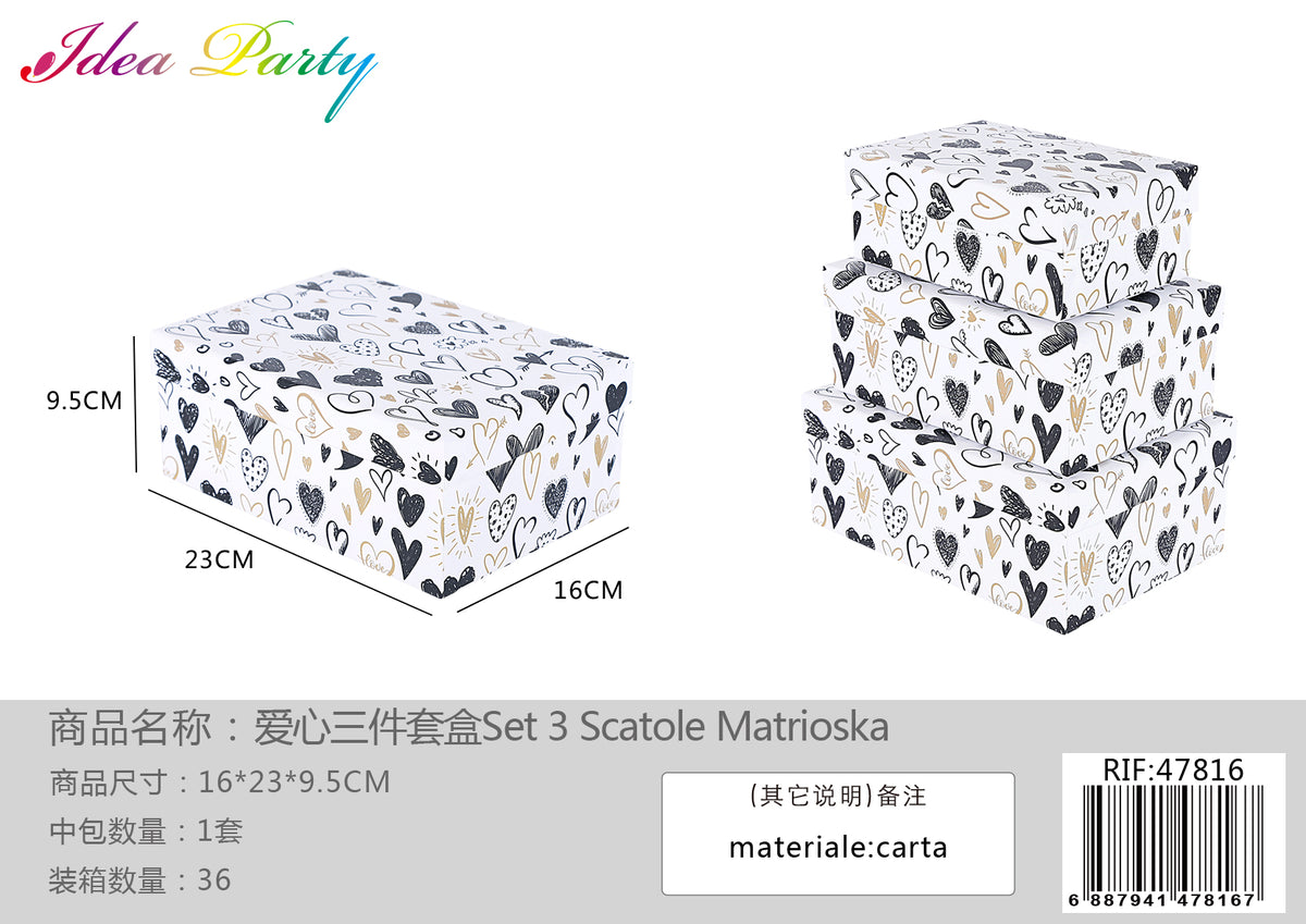 **XFR47816 SET SCATOLE 3PZ