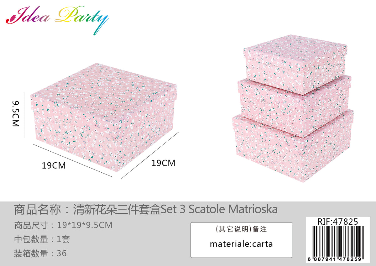 **XFR47825 SET SCATOLE 3PZ