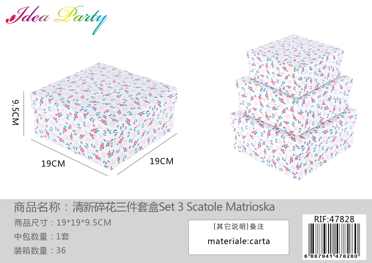 **XFR47828 SET SCATOLE 3PZ