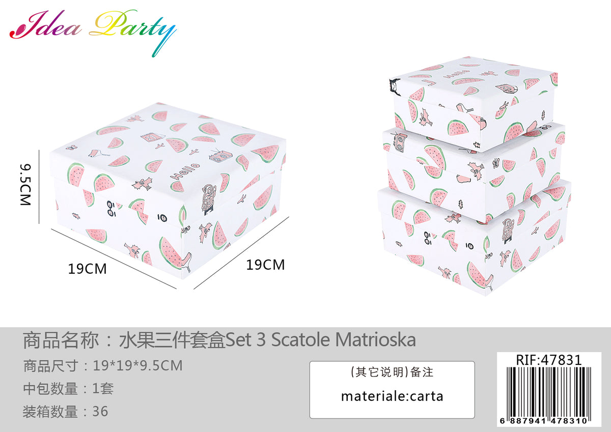 **XFR47831 SET SCATOLE 3PZ