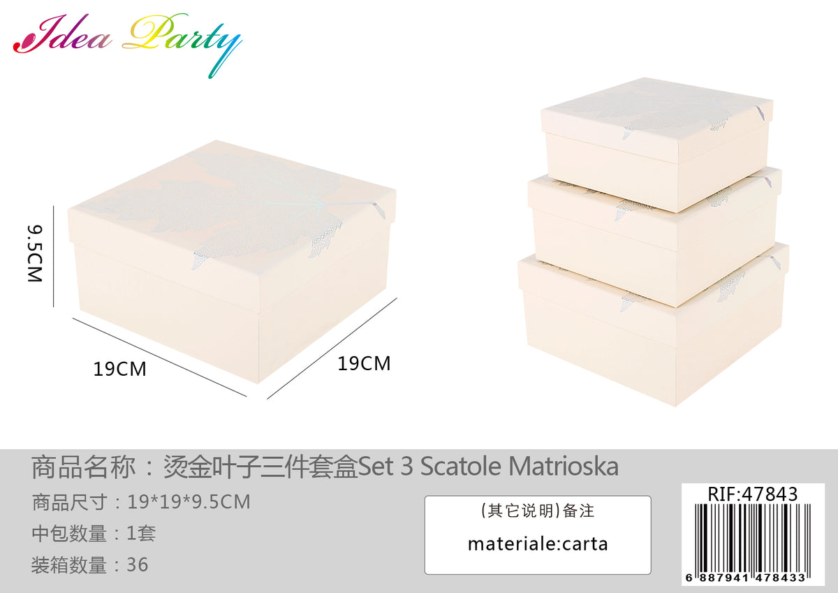 **XFR47843 SET SCATOLE 3PZ