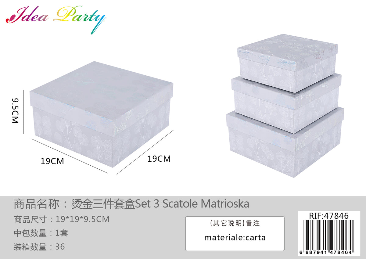 **XFR47846 SET SCATOLE 3PZ