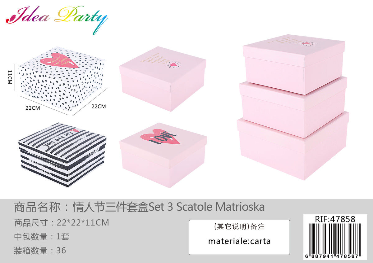 **XFR47858 SET SCATOLE 3PZ
