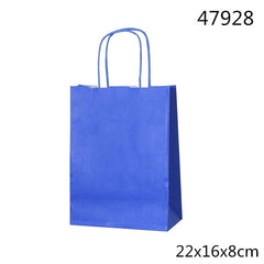 XFR47928 BORSA CARTA REGALO 22*16*8CM BLU