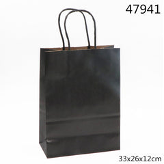 XFR47941 BORSA CARTA REGALO 33*26*12CM NERO