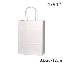 XFR47942 BORSA CARTA REGALO 33*26*12CM BIANCO