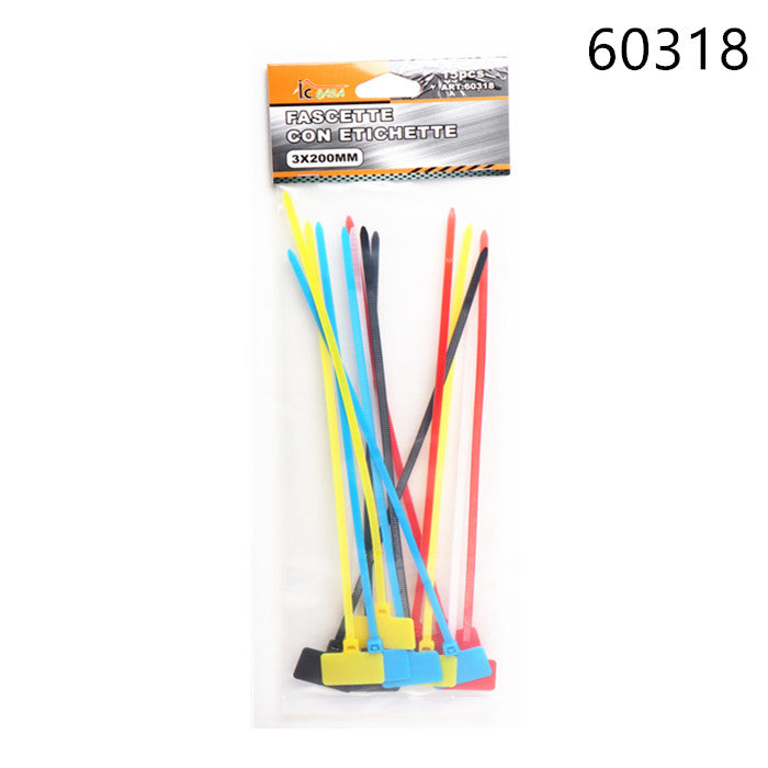 XFR60318 FASCETTE CON ETICHETTE 3X200MM*15PZ