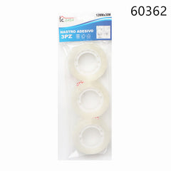 XFR60362 NASTRO ADESIVO 3PZ 12MMx30M