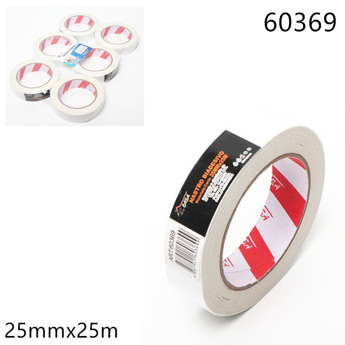 XFR60369 NASTRO BIADESIVO 25MMx25M
