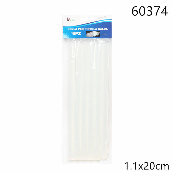 XFR60374 COLLA PER PISTOLA CALDA 1.1x20CM 6PZ