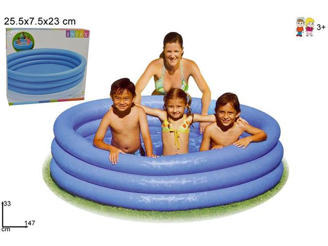 PISCINA 3 ANELLI BLU CM 147X33ART 58426NP